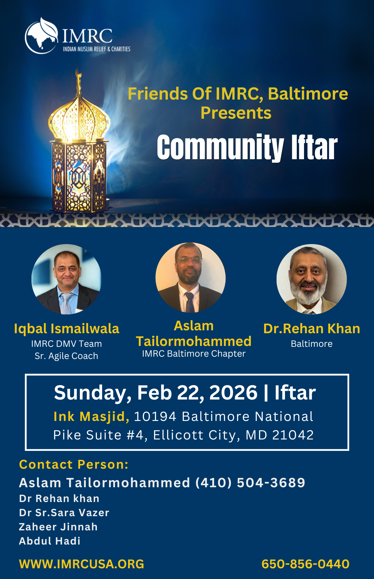 Community Iftar invitation